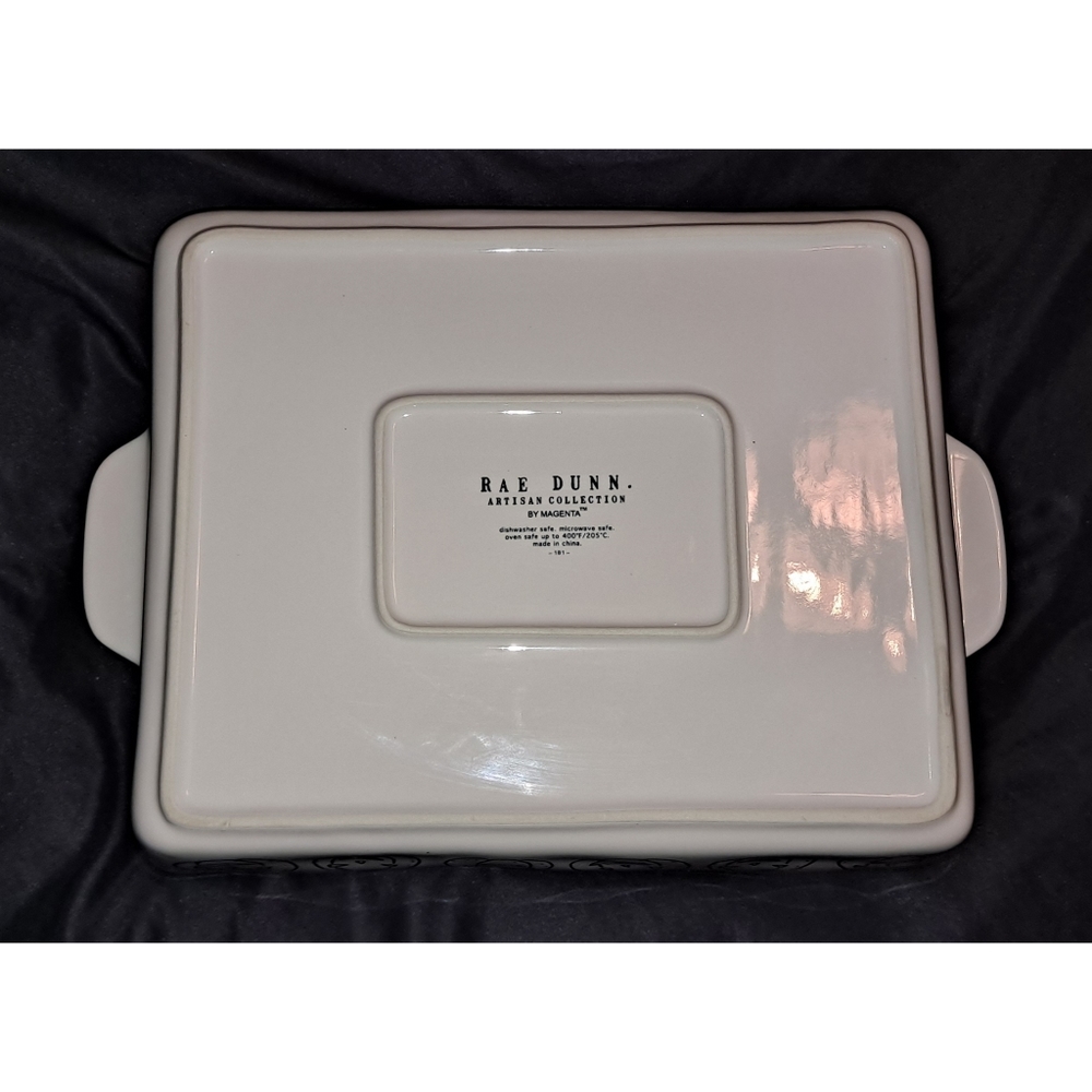 Rae Dunn "Trick or Treat" Casserole Dish - Picture 4 of 4